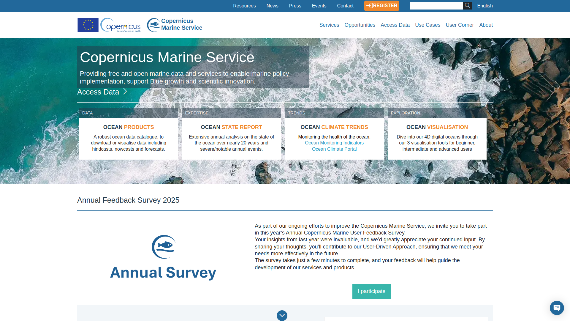 Copernicus Marine Service: Providing free and open marine data and services