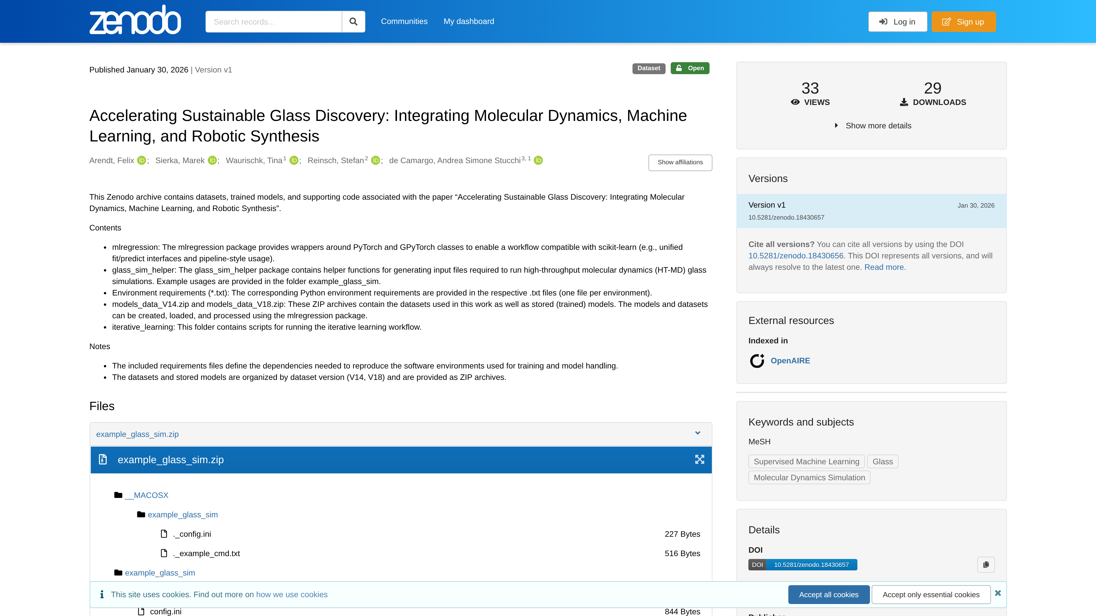 Accelerating Sustainable Glass Discovery: Integrating Molecular Dynamics, Machine Learning, and Robotic Synthesis