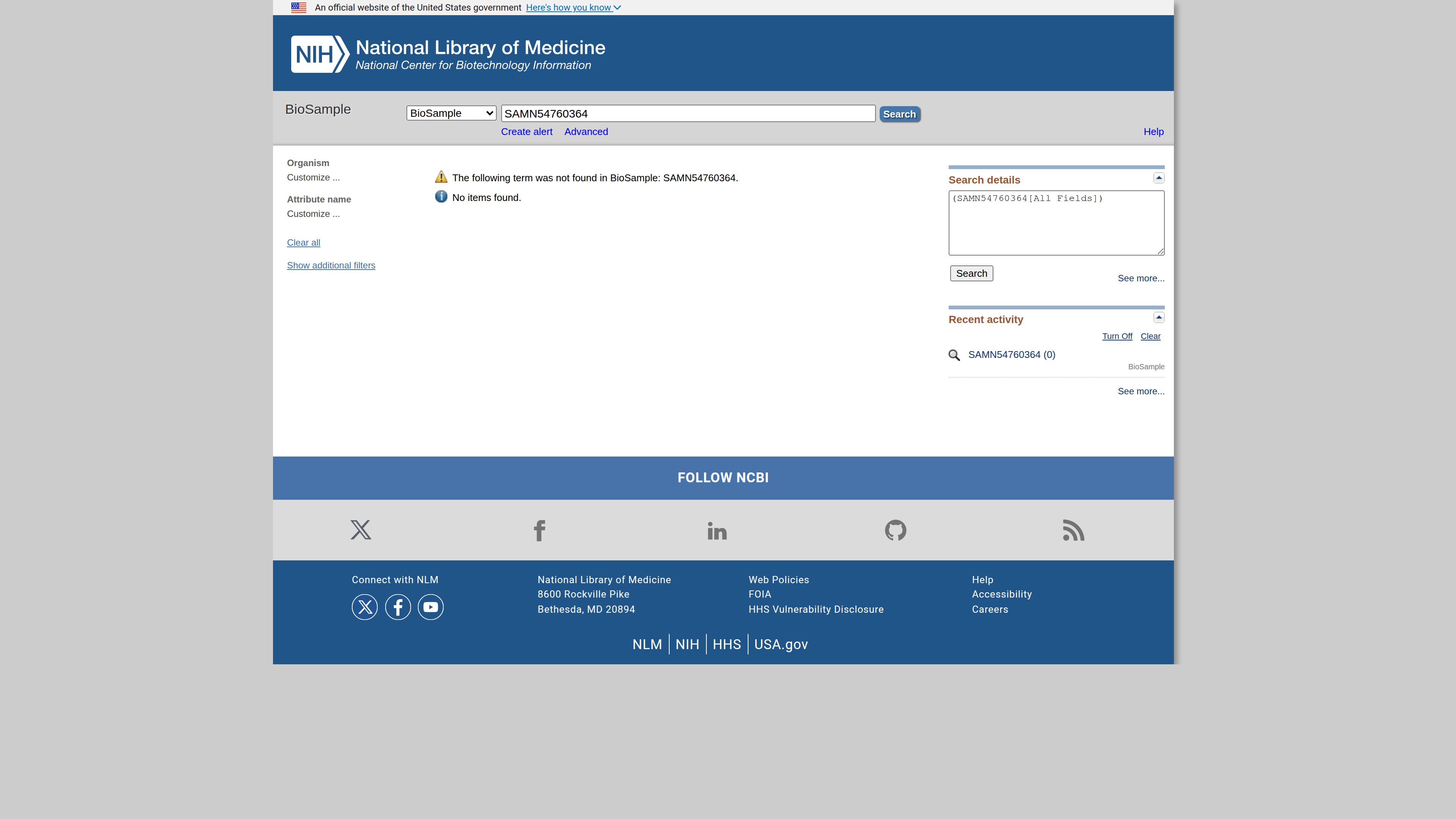 BioSample accession SAMN54760364
