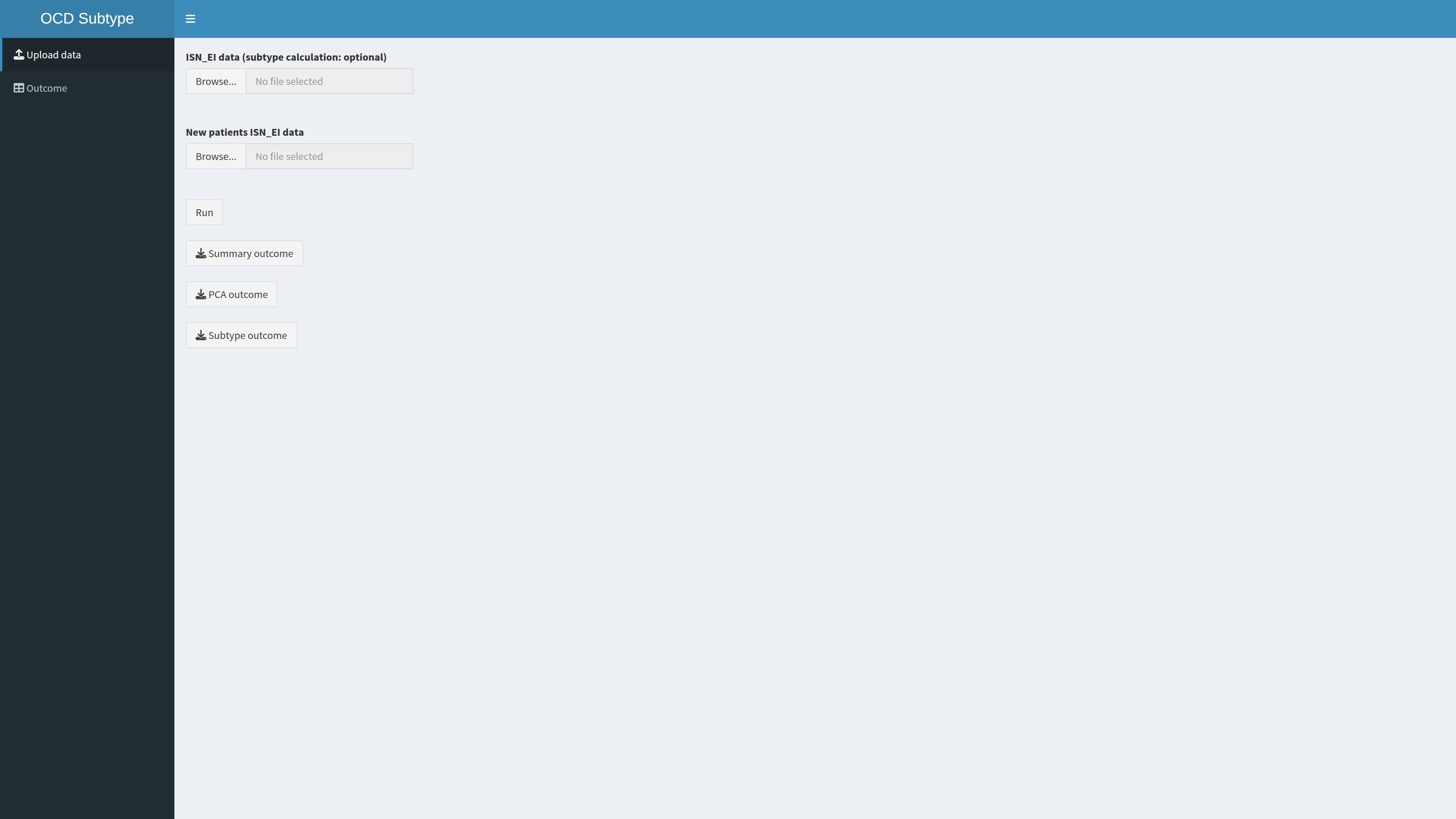 OCD Subtype Application